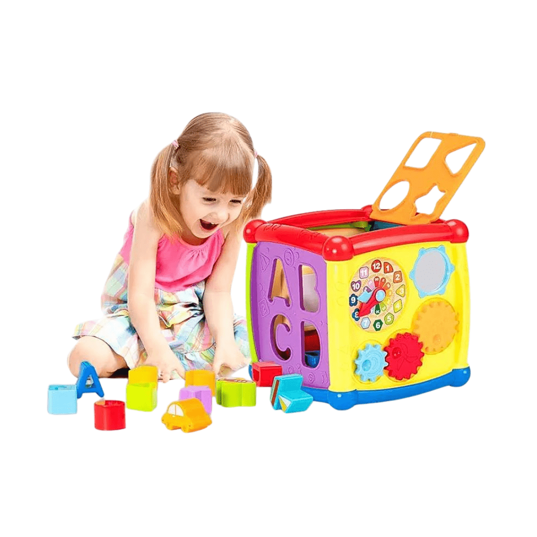 Cubo de Encaje Musical Juego Interativo Didáctico - Martina Baby & Kids