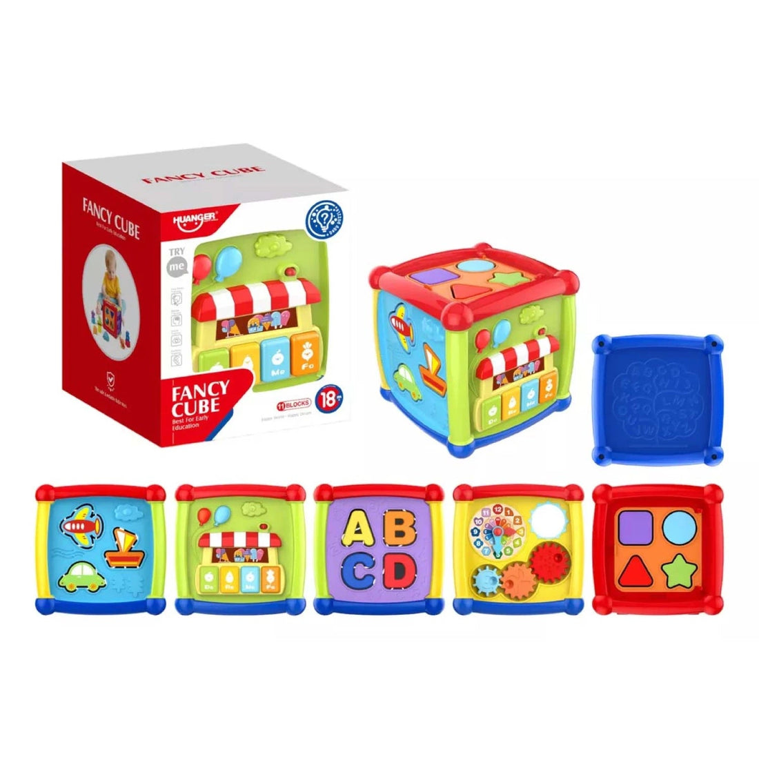 Cubo de Encaje Musical Juego Interativo Didáctico - Martina Baby & Kids