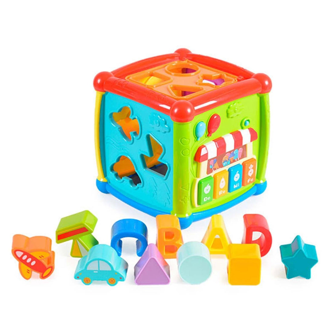 Cubo de Encaje Musical Juego Interativo Didáctico - Martina Baby & Kids