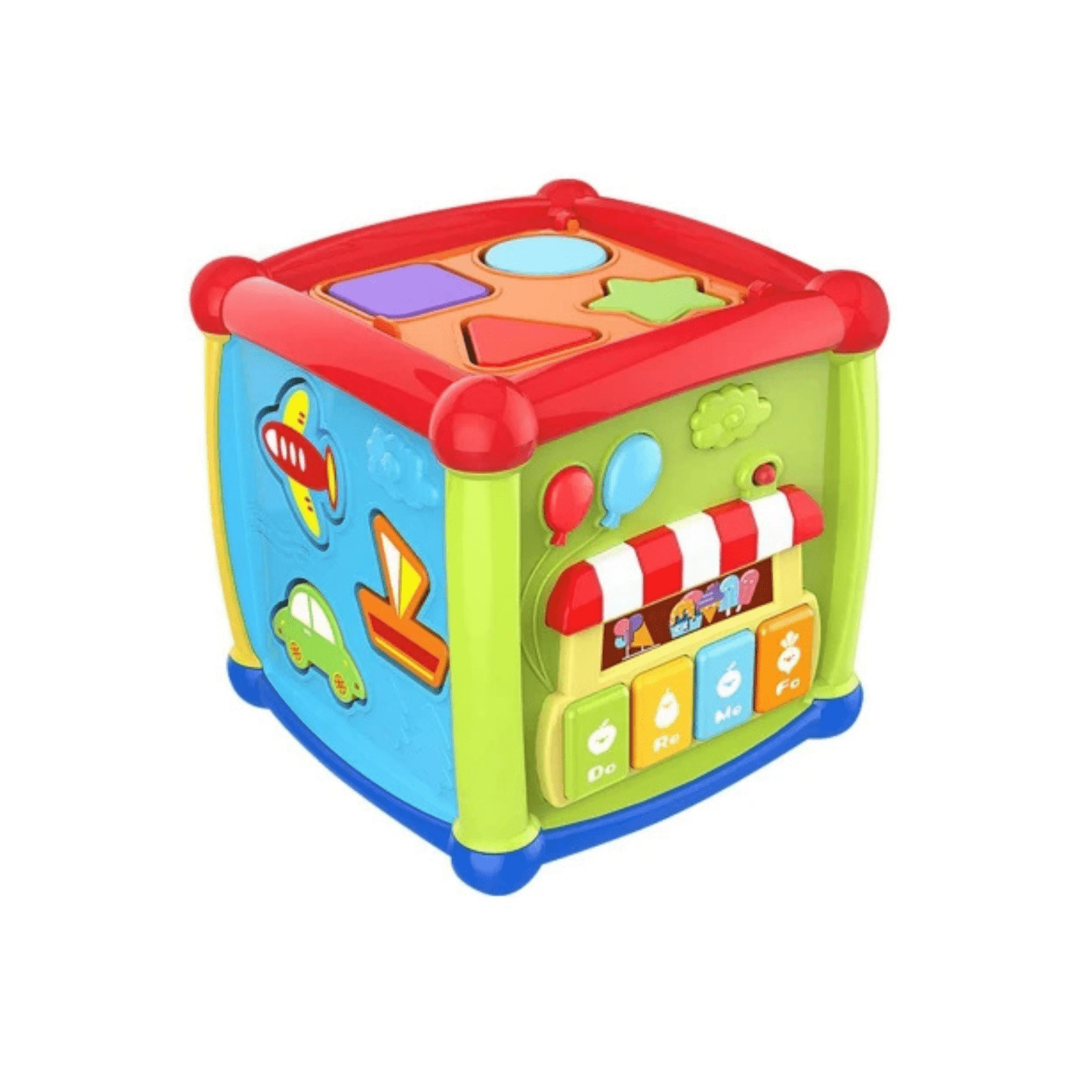 Cubo de Encaje Musical Juego Interativo Didáctico - Martina Baby & Kids