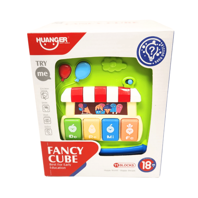 Cubo de Encaje Musical Juego Interativo Didáctico - Martina Baby & Kids