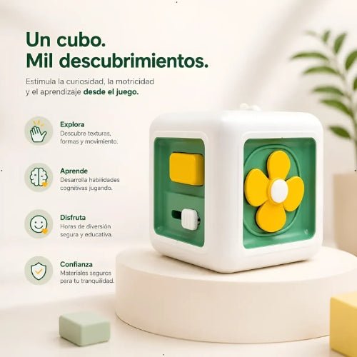 Cubo Didáctico Sensorial Para Bebés Juego Educativo - Martina Baby & Kids