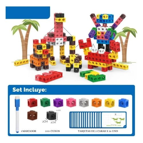 Cubos Multiencaje Unifix Matemática Educativo Number Block - Martina Baby & Kids