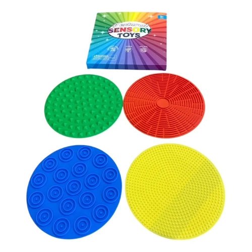 Discos Sensoriales Antideslizantes 17cm Set 4 Unidades - Martina Baby & Kids