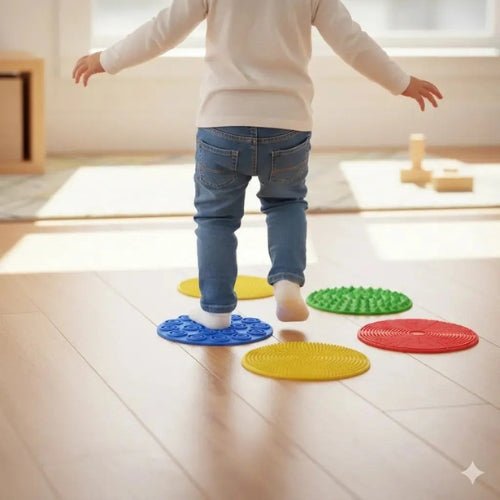 Discos Sensoriales Antideslizantes 17cm Set 4 Unidades - Martina Baby & Kids