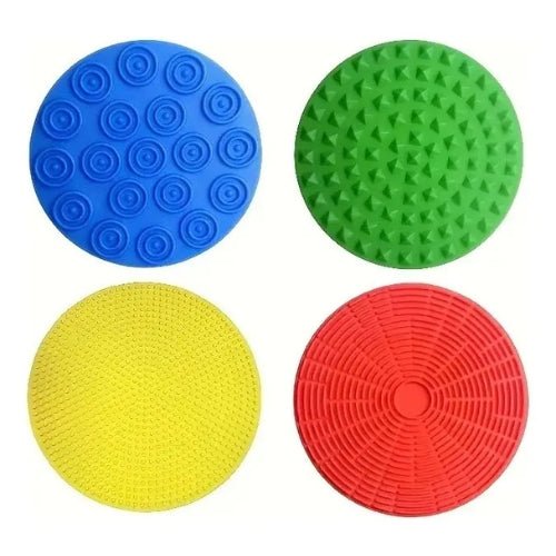 Discos Sensoriales Antideslizantes 17cm Set 4 Unidades - Martina Baby & Kids