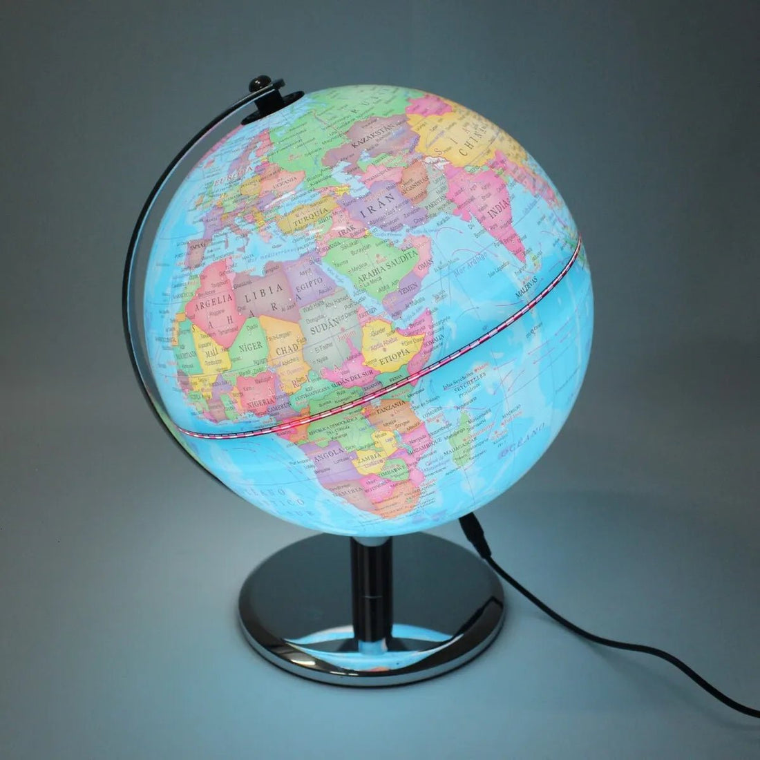 Globo Terráqueo Led Iluminado educativo - Martina Baby & Kids