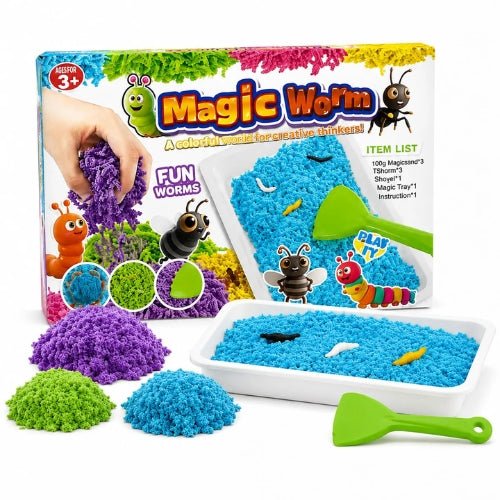 Juego Arena Magica Kit Magic Worm Arena Sensorial - Martina Baby & Kids