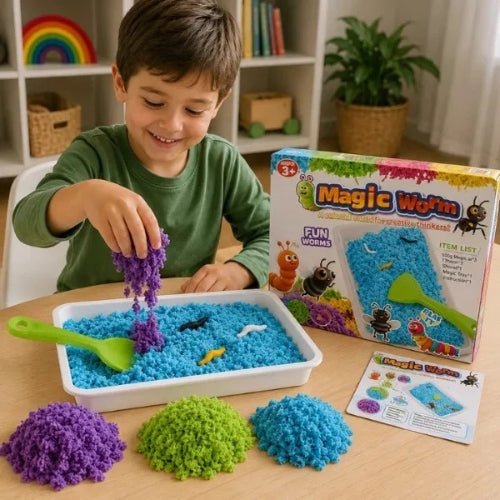 Juego Arena Magica Kit Magic Worm Arena Sensorial - Martina Baby & Kids