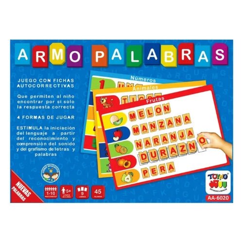 Juego Armo Palabras Juego Educativo - Martina Baby & Kids
