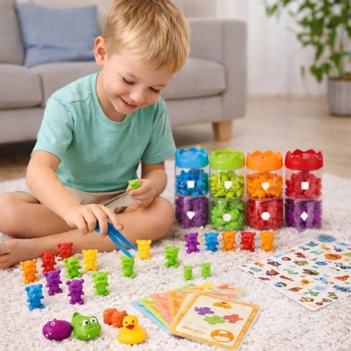 Juego Clasificación Colores Conteo Y Animales Montessori - Martina Baby & Kids