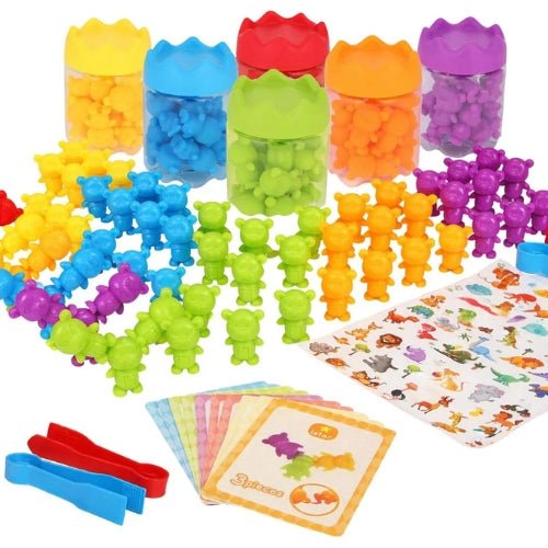 Juego Clasificación Colores Conteo Y Animales Montessori - Martina Baby & Kids