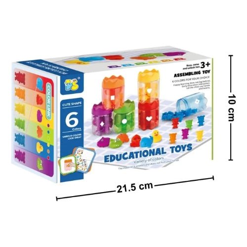 Juego Clasificación Colores Conteo Y Animales Montessori - Martina Baby & Kids