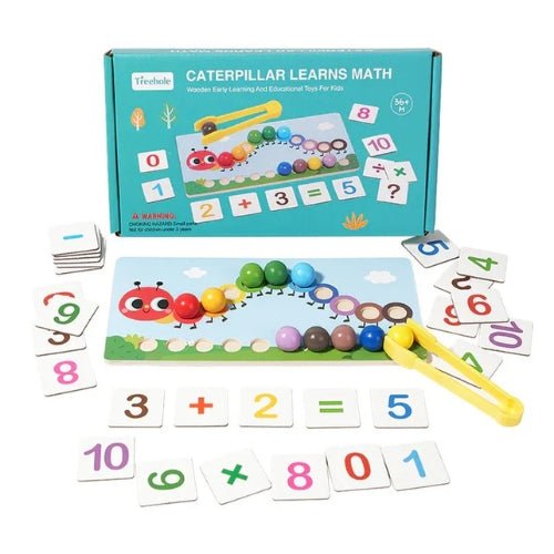 Juego de Aprendizaje La Oruga Aprende Matemáticas Para Niños - Martina Baby & Kids