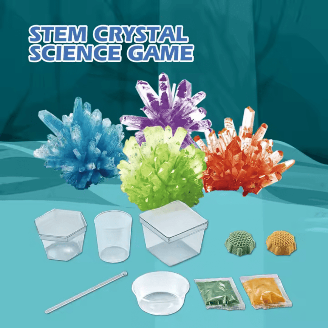 Juego de Ciencia Experimentos con Cristales Stem - Martina Baby & Kids