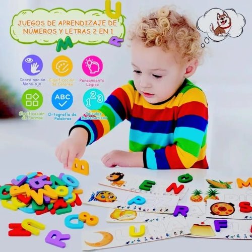 Juego De Palabras Infantil Deletreo Montessori Aprendizaje - Martina Baby & Kids