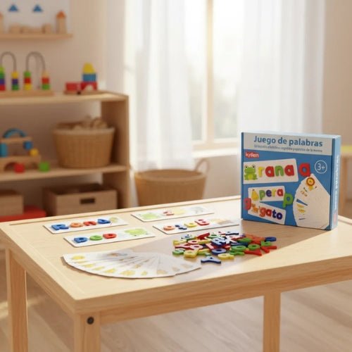 Juego De Palabras Infantil Deletreo Montessori Aprendizaje - Martina Baby & Kids