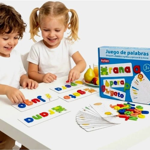 Juego De Palabras Infantil Deletreo Montessori Aprendizaje - Martina Baby & Kids