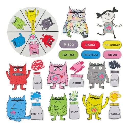 Juego Didáctico Monstruos de las Emociones para Niños - Martina Baby & Kids