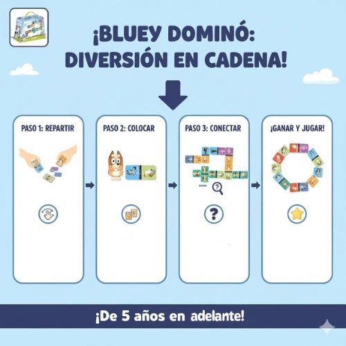 Juego Dominó Bluey - Martina Baby & Kids
