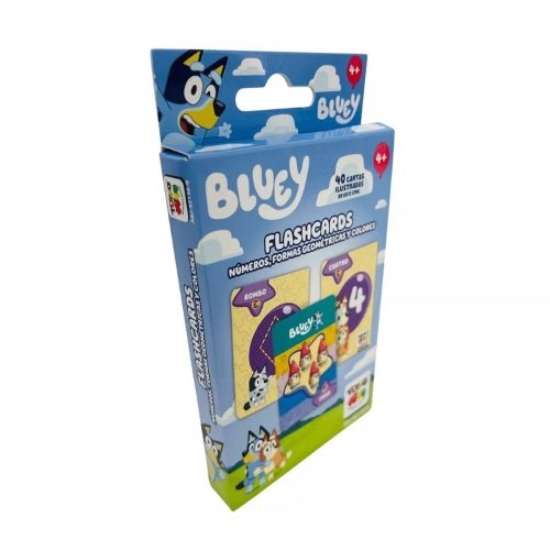 Juego Educativo Flash Cards Números Colores Figuras - Bluey - Martina Baby & Kids