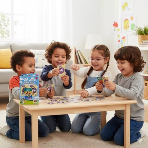 Juego Educativo Flash Cards Números Colores Figuras - Bluey - Martina Baby & Kids