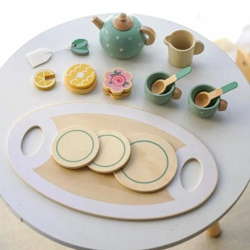 Juego Tazas De Té Madera Niños Juguete Didáctico - Martina Baby & Kids