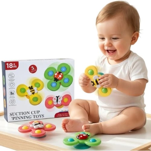 Juguete Didáctico Spinning Giratorios Con Ventosa 3 En 1 - Martina Baby & Kids