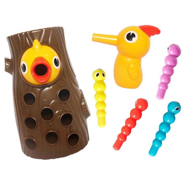 Juguete Sensorial Pájaro Carpintero Atrapa Gusanos - Martina Baby & Kids