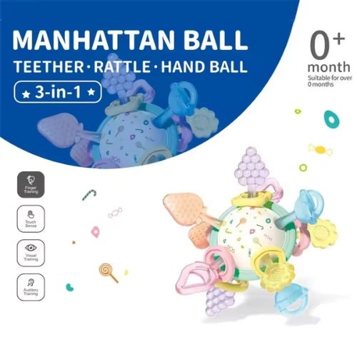 Juguete Pelota Sensorial Para Bebé Mordedor - Martina Baby & Kids
