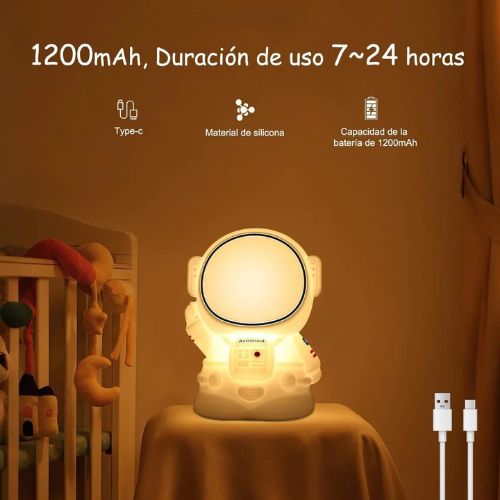 Lámpara Led Silicona en Forma de Astronauta - Martina Baby & Kids