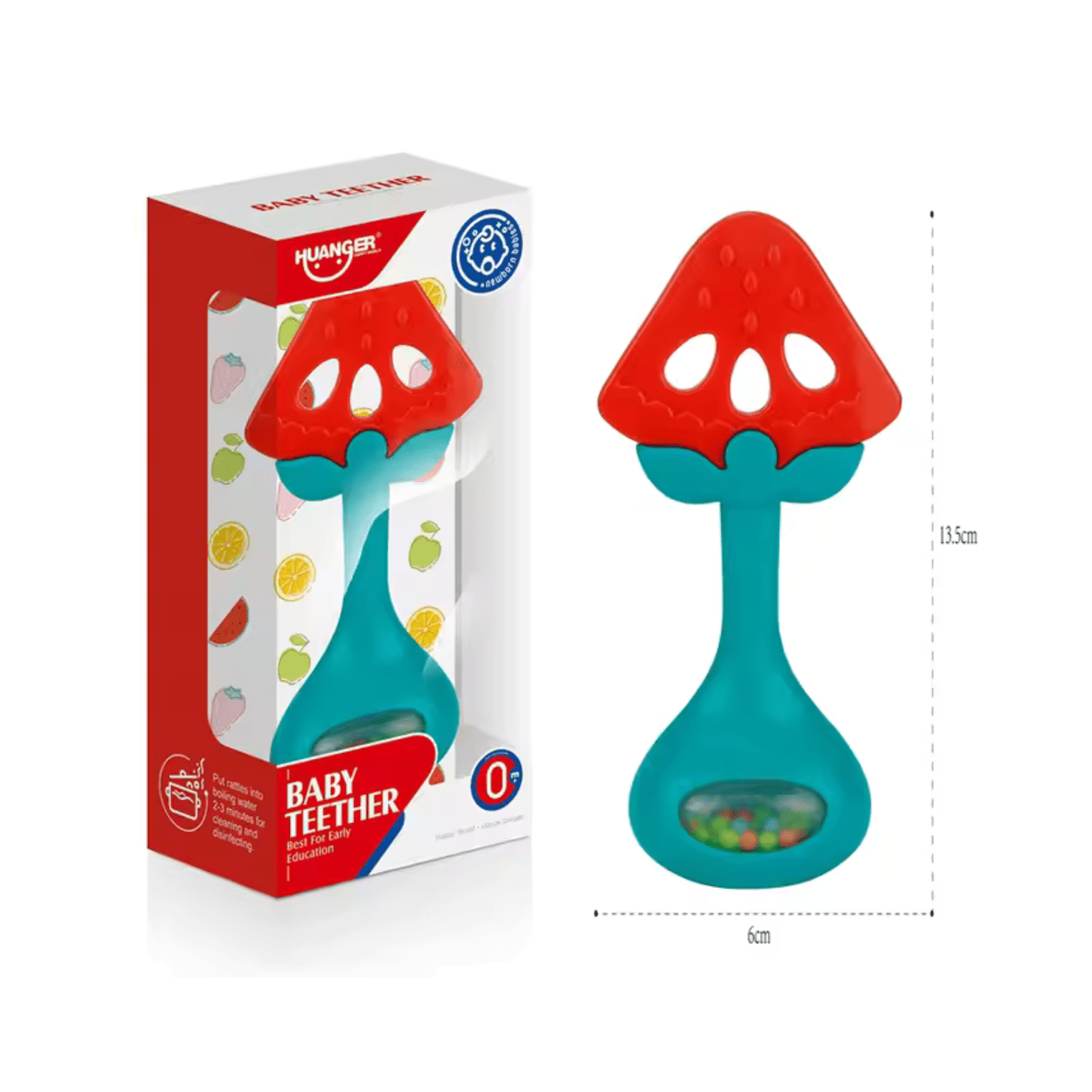 Mordedor de Silicona Tipo Fresa - Martina Baby & Kids