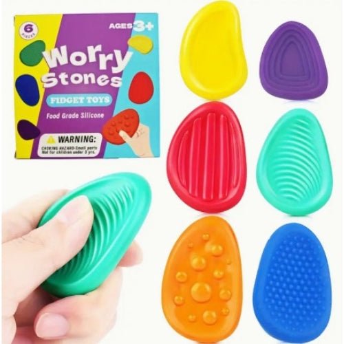 Piedras Sensoriales de Silicona con Relieve Worry Stones - Martina Baby & Kids