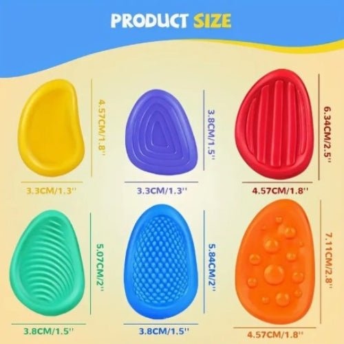 Piedras Sensoriales de Silicona con Relieve Worry Stones - Martina Baby & Kids