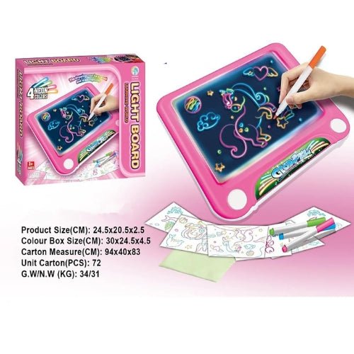 Pizarra Mágica 3D Infantil Para Dibujar Con Efecto Luces - Martina Baby & Kids