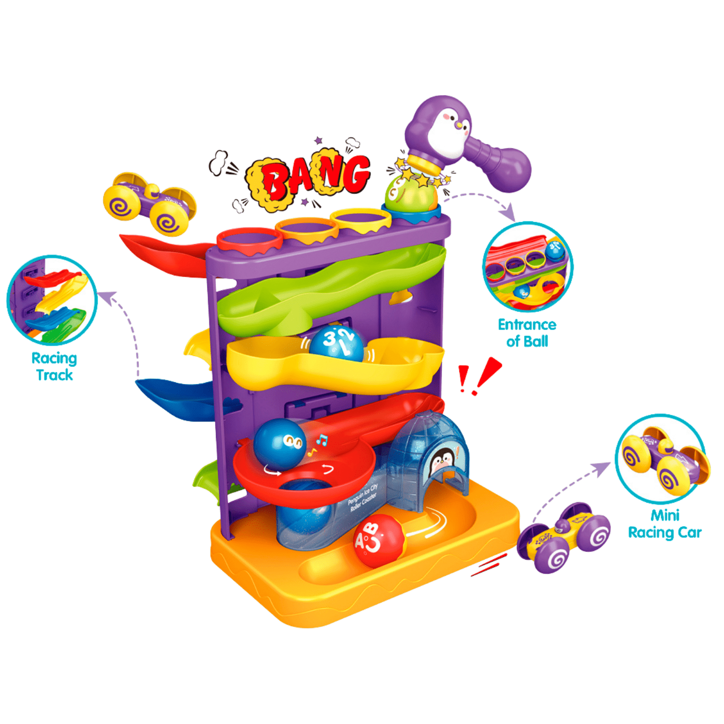 Rampa Tobogán de Pinguino 2 en 1 - Martina Baby & Kids