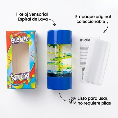 Reloj Sensorial Espiral De Lava Burbuja - Martina Baby & Kids
