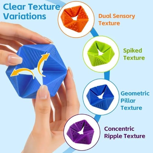 Set 4 Unidades Sensoriales Silicona Con Texturas Sensory Fidget Toys - Martina Baby & Kids