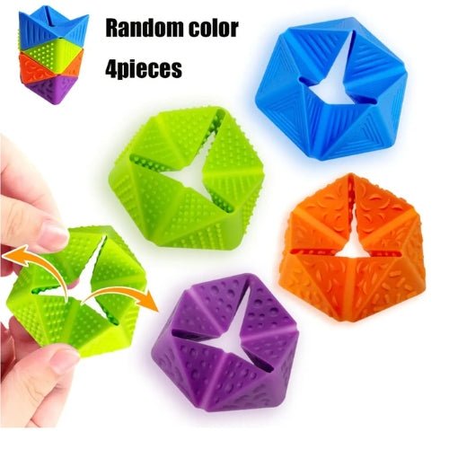 Set 4 Unidades Sensoriales Silicona Con Texturas Sensory Fidget Toys - Martina Baby & Kids