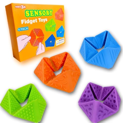 Set 4 Unidades Sensoriales Silicona Con Texturas Sensory Fidget Toys - Martina Baby & Kids