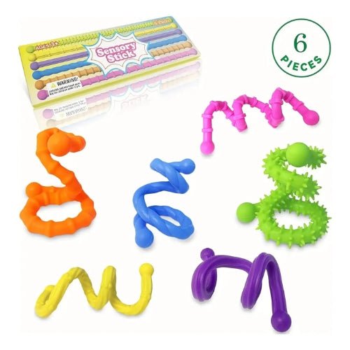 Set 6 Barras Sensoriales Flexibles Texturizadas - Martina Baby & Kids