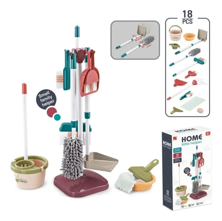 Set Aseo Juego de Limpieza Juguete Didáctico Para Niños 18 piezas - Martina Baby & Kids