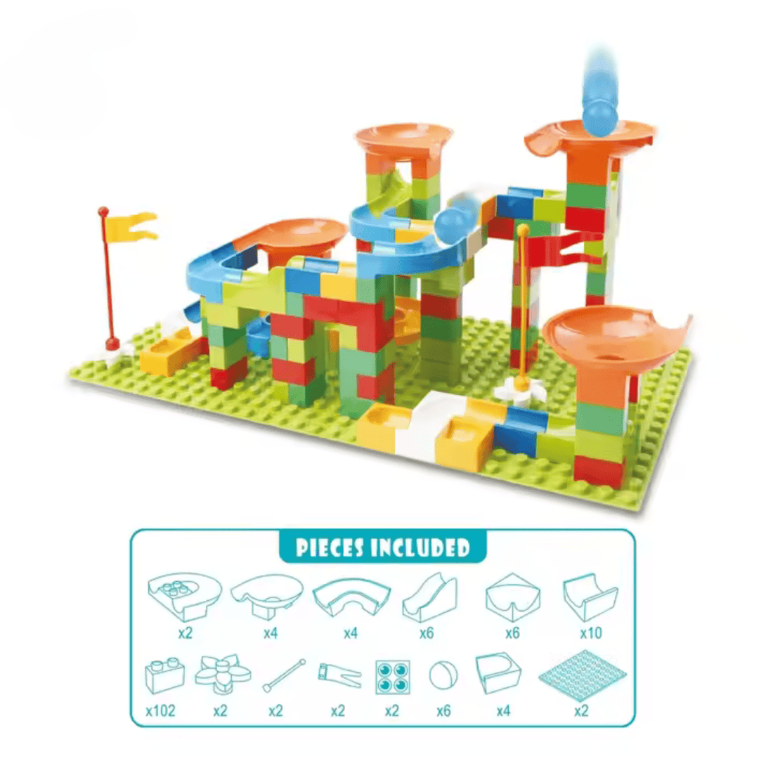 Bloques de Construcción Tobogán de pelotas 152 Piezas Martina Baby & Kids