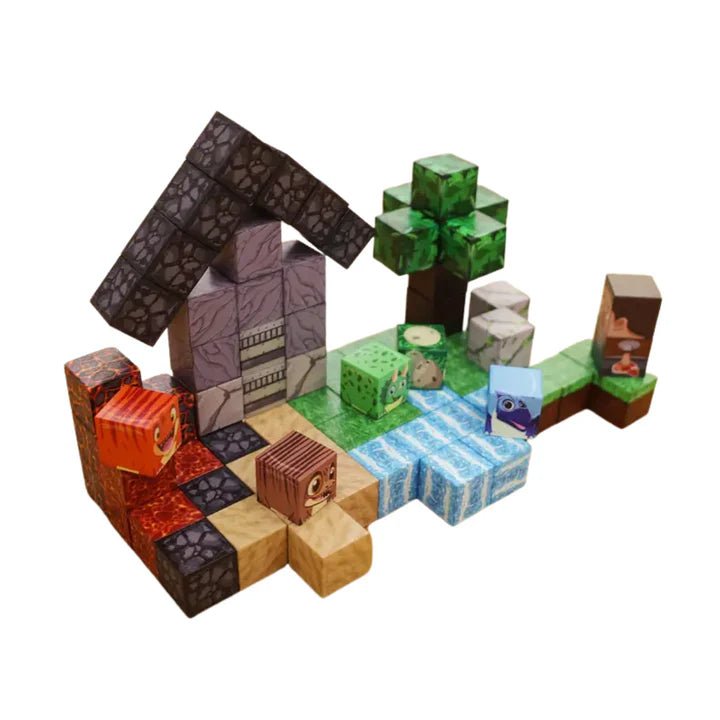 Set Bloques Magnéticos Cubos Pixel Tipo Minecraft 80 piezas - Martina Baby & Kids