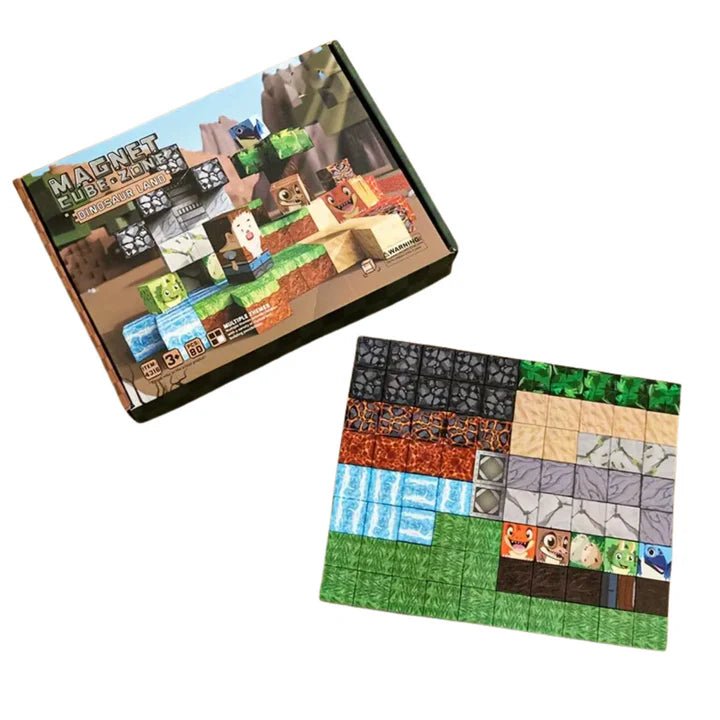 Set Bloques Magnéticos Cubos Pixel Tipo Minecraft 80 piezas - Martina Baby & Kids