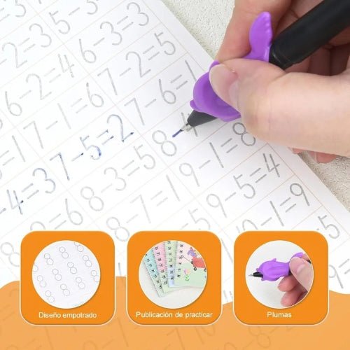 Set de 4 Cuadernos Educativos Mágicos Montessori Reutilizables - Martina Baby & Kids