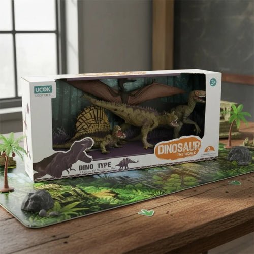 Set De 4 Dinosaurios The World - Martina Baby & Kids