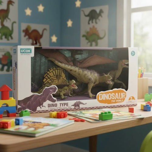 Set De 4 Dinosaurios The World - Martina Baby & Kids