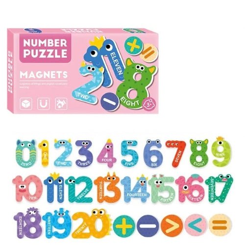 Set De Letras Mayúsculas y Números Magnéticos para Aprender Jugando - Martina Baby & Kids