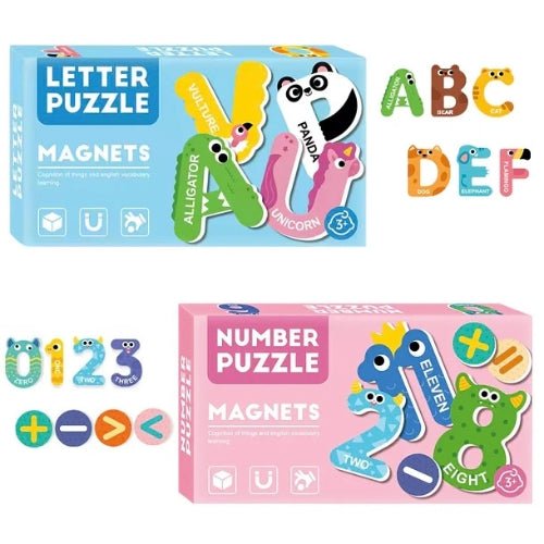 Set De Letras Mayúsculas y Números Magnéticos para Aprender Jugando - Martina Baby & Kids